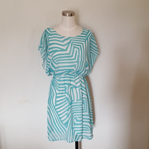 Needle & Thread Dresses & Skirts - Needle & Thread | Teal & White Dress Med